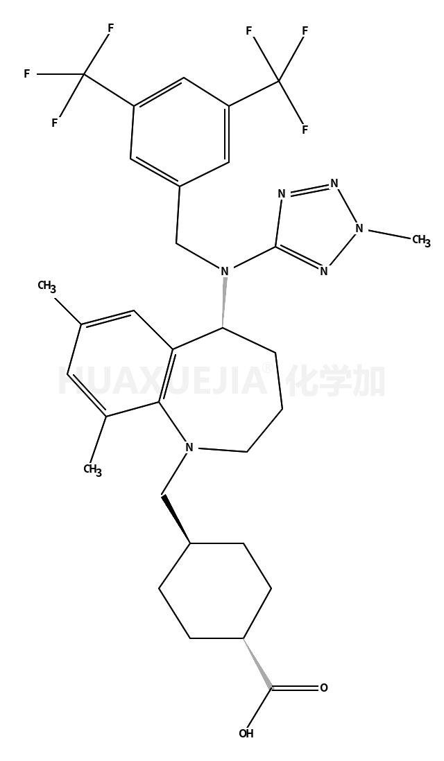 反式-4-[[(5S)-5-[[[3,5-双(三氟甲基)苯基]甲基](2-甲基-2H-四氮唑-5-基)氨基]-2,3,4,5-四氢-7,9-二甲基-1H-1-苯并氮杂卓-1-基]甲基]环己烷羧酸