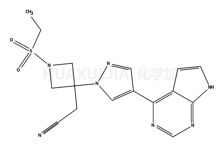 1-(乙基磺?；?-3-[4-(7H-吡咯并[2,3-D]嘧啶-4-基)-1H-吡唑-1-基]-3-氮雜環(huán)丁烷乙腈