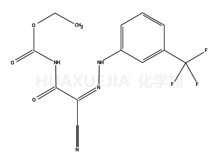 氨甲酸,  [氰基[[3-(三氟甲基)苯基]亚肼基]乙酰基]-,乙基酯