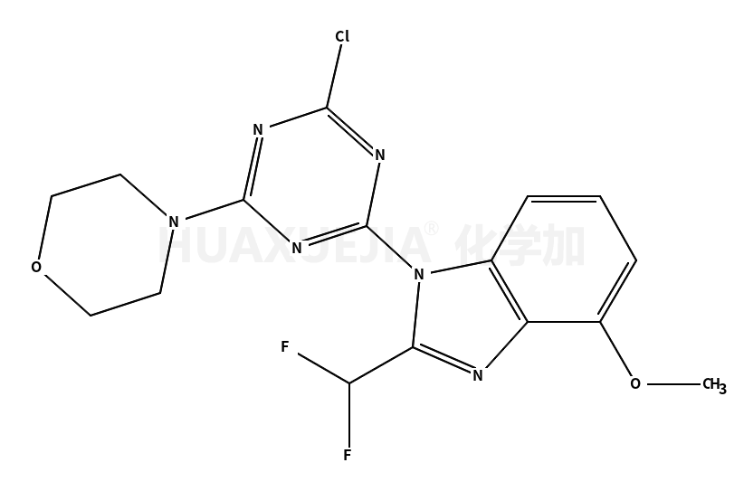 4-(4-氯-6-(2-(二氟甲基)-4-甲氧基-1H-苯并[d]咪唑-1-基)-1,3,5-噻嗪-2-基)吗啉