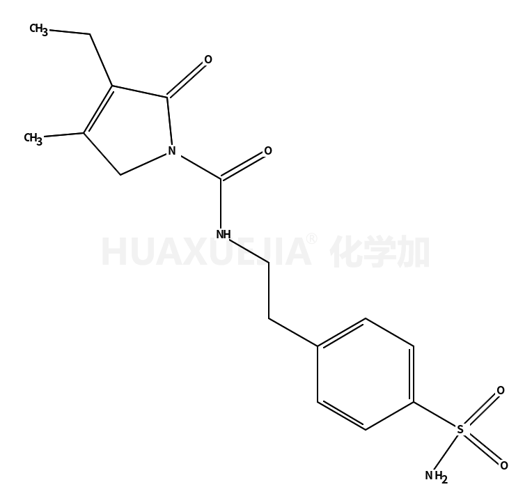 4-[2-[(3-乙基-4-甲基-2-氧代-3-吡咯琳)甲酰胺基]乙基]苯磺酰胺