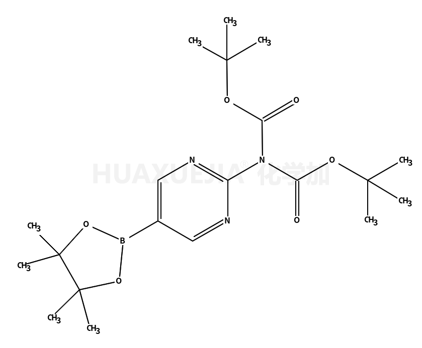 2-(N,N-双BOC-氨基)嘧啶-5-硼酸频那醇酯