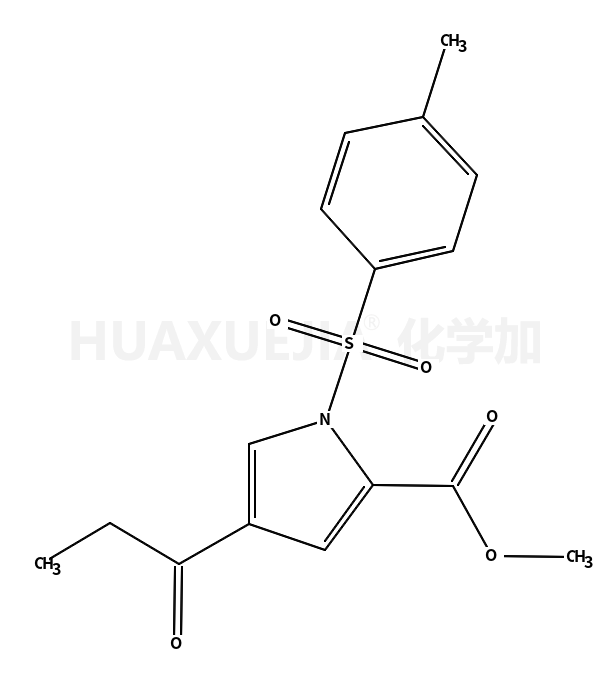 1-[(4-甲基苯基)磺酰基]-4-(1-氧代丙基)-1H-吡咯-2-羧酸甲酯