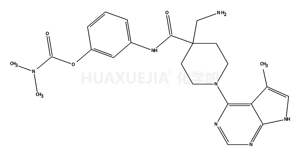 3-(4-(氨基甲基)-1-(5-甲基-7H-吡咯并[2,3-d]嘧啶-4-基)哌啶-4-羧酰胺)二甲基氨基甲酸苯酯
