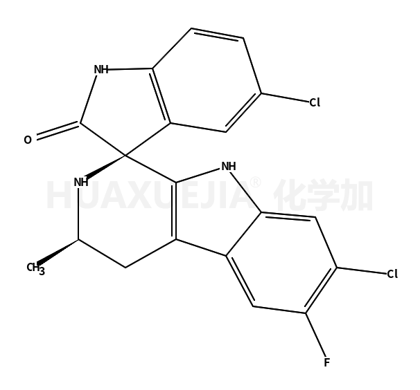 (3R,3'S)-5,7'-dichloro-6'-fluoro-3'-methylspiro[1H-indole-3,1'-2,3,4,9-tetrahydropyrido[3,4-b]indole]-2-one