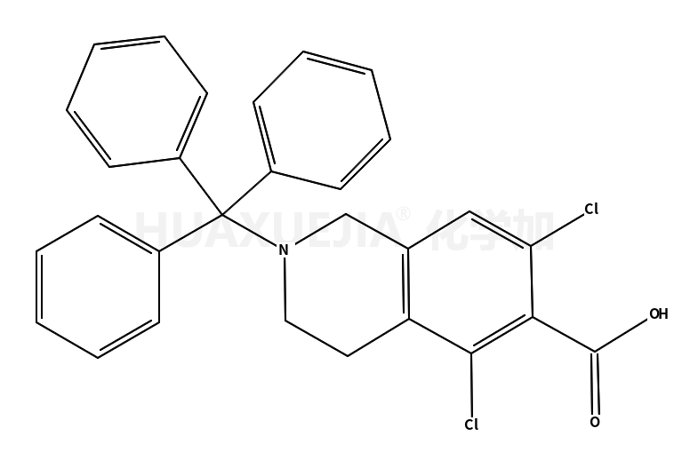 5,7-dichloro-2-trityl-1,2,3,4-tetrahydroisoquinoline-6-carboxylic acid