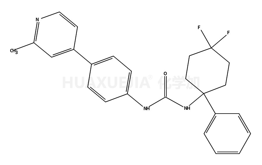 1-(4,4-difluoro-1-phenylcyclohexyl)-3-(4-(2-methylpyridin-4-yl)phenyl)urea