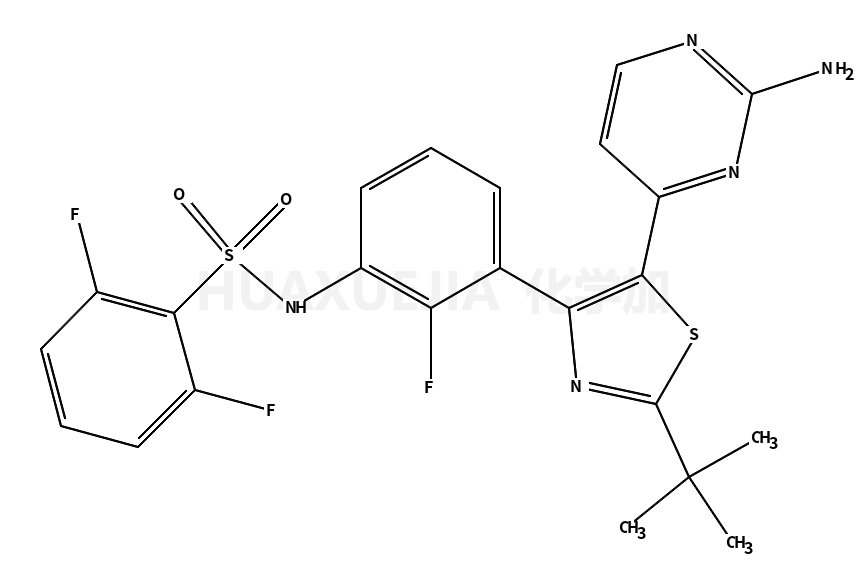 N-(3-(5-(2-aminopyrimidin-4-yl)-2-(tert-butyl)thiazol-4-yl)-2-fluorophenyl)-2,6-difluorobenzenesulfonamide