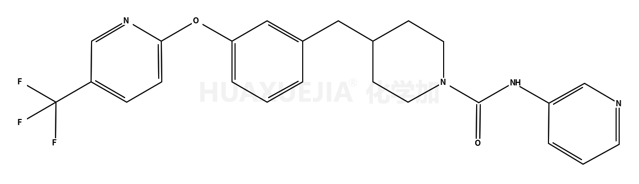 N-3-吡啶-4-[[3-[[5-(三氟甲基)-2-吡啶]氧基]苯基]甲基]-1-哌啶羧酰胺