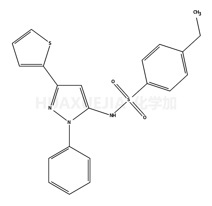 4-Ethyl-N-[1-phenyl-3-(2-thienyl)-1H-pyrazol-5-yl]benzenesulfonam ide