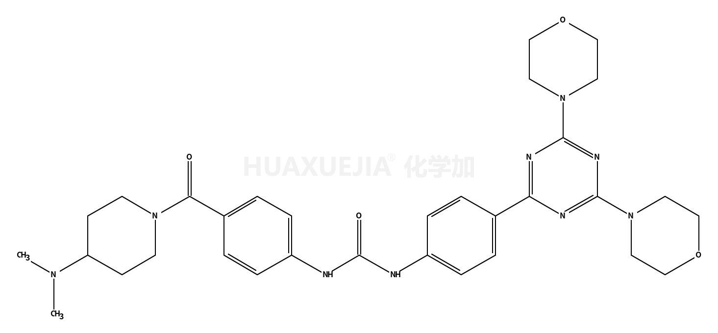 N-[4-[[4-(二甲基氨基)-1-哌啶基]羰基]苯基]-N’-[4-[4,6-二(4-吗啉基)-1,3,5-三嗪-2-基]苯基]脲