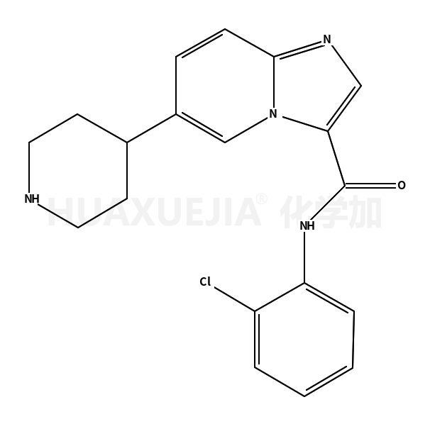 N-?(2-?chlorophenyl)?-?6-?(4-?piperidinyl)?-Imidazo[1,?2-?a]?pyridine-?3-?carboxamide