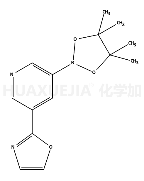 2-(5-(4,4,5,5-四甲基-1,3,2-二噁硼烷-2-基)吡啶-3-基)噁唑