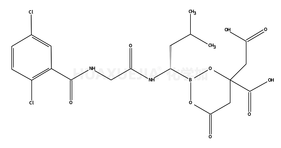 4-羧基-2-[(1R)-1-[[2-[(2,5-二氯苯甲酰基)氨基]乙酰基]氨基]-3-甲基丁基]-6-氧代-1,3,2-二氧硼杂环己-4-乙酸