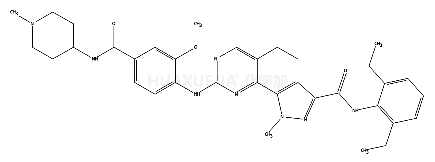 N-(2,6-diethylphenyl)-8-({2-methoxy-4-[(1-methylpiperidin-4-yl)carbamoyl]phenyl}amino)-1-methyl-4,5-dihydro-1H-pyrazolo[4,3-h]quinazoline-3-carboxamide