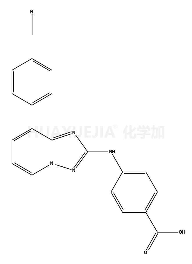 4-[[8-(4-cyanophenyl)-[1,2,4]triazolo[1,5-a]pyridin-2-yl]amino]benzoic acid