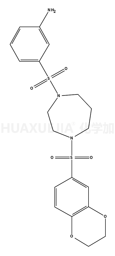 3-[[4-[(2,3-二氢-1,4-苯并二恶英-6-基)磺酰基]六氢-1H-1,4-二氮杂卓-1-基]磺酰基]苯胺