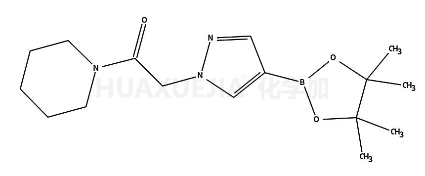 1-piperidin-1-yl-2-[4-(4,4,5,5-tetramethyl-1,3,2-dioxaborolan-2-yl)pyrazol-1-yl]ethanone