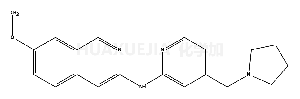 7-甲氧基-n-(4-(吡咯烷-1-甲基)吡啶-2-基)异喹啉-3-胺