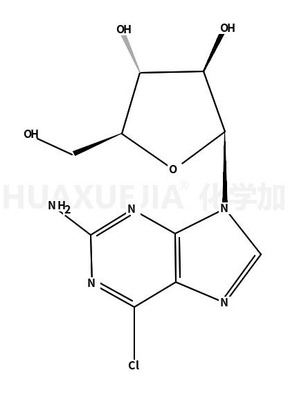 2-Amino-6-chloro-9-β-D-arabinofuranosylpurine
