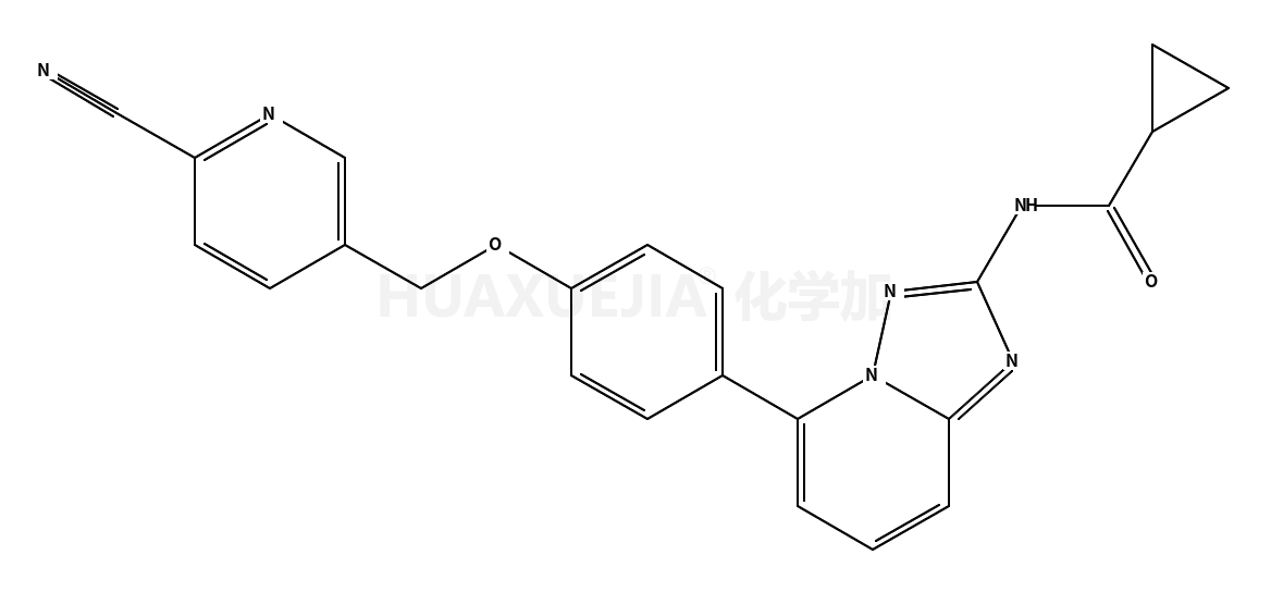 N-(5-(4-((6-氰基吡啶-3-基)甲氧基)苯基)-[1,2,4]噻唑并[1,5-a]吡啶-2-基)环丙烷羧酰胺