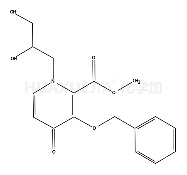 2-​Pyridinecarboxylic acid, 1-​(2,​3-​dihydroxypropyl)​-​1,​4-​dihydro-​4-​oxo-​3-​(phenylmethoxy)​-​, methyl ester