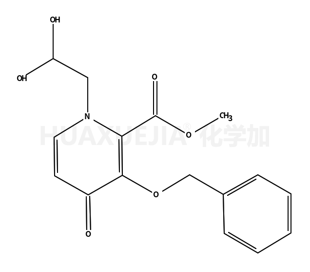 2-?Pyridinecarboxylic acid, 1-?(2,?2-?dihydroxyethyl)?-?1,?4-?dihydro-?4-?oxo-?3-?(phenylmethoxy)?-?, methyl ester