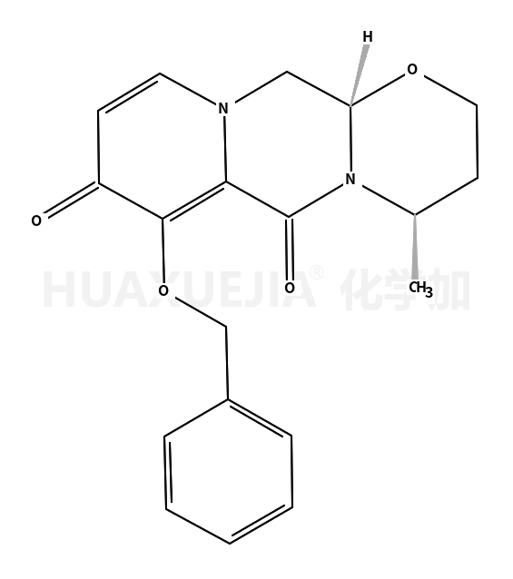 2H-?Pyrido[1',?2':4,?5]?pyrazino[2,?1-?b]?[1,?3]?oxazine-?6,?8-?dione, 3,?4,?12,?12a-?tetrahydro-?4-?methyl-?7-?(phenylmethoxy)?-?, (4R,?12aS)?-