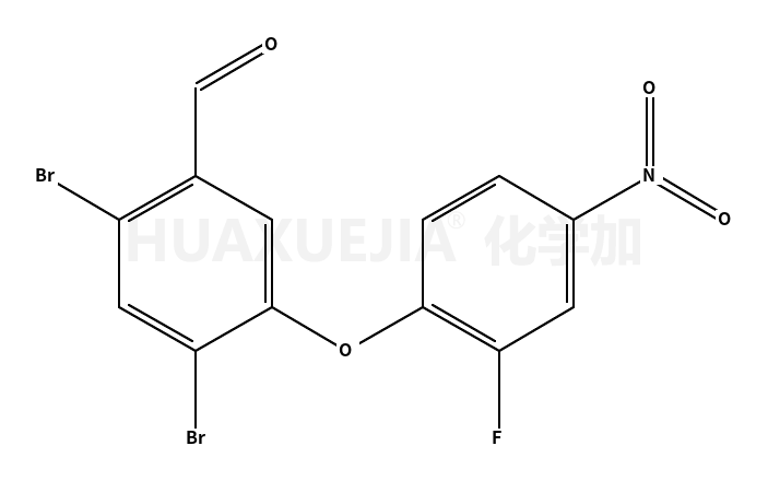 2,4-dibromo-5-(2-fluoro-4-nitrophenoxy)benzaldehyde