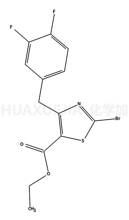 ethyl 2-bromo-4-[(3,4-difluorophenyl)methyl]-1,3-thiazole-5-carboxylate