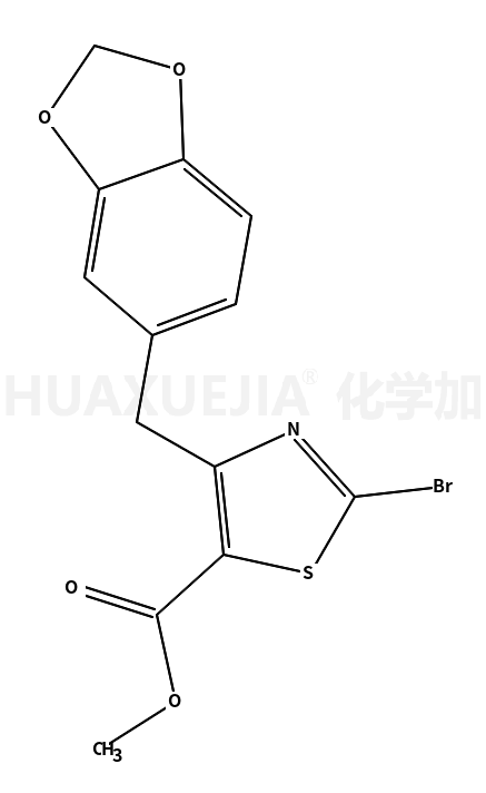 methyl 4-(1,3-benzodioxol-5-ylmethyl)-2-bromo-1,3-thiazole-5-carboxylate