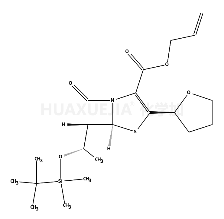 6-(1’-叔丁基二甲基硅氧乙基)-2-(2’’-四氢呋喃基)培南-3-羧酸烯丙酯