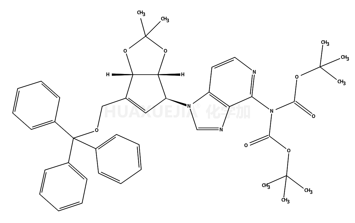 Bis(2-methyl-2-propanyl) (1-{(3aS,4R,6aR)-2,2-dimethyl-6-[(trityl oxy)methyl]-4,6a-dihydro-3aH-cyclopenta[d][1,3]dioxol-4-yl}-1H-im idazo[4,5-c]pyridin-4-yl)imidodicarbonate