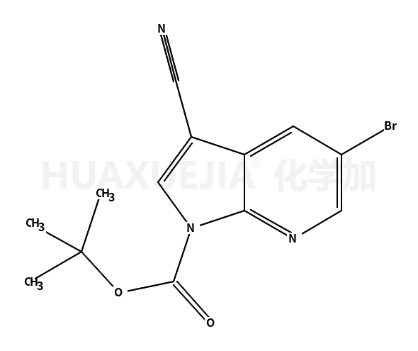 2-Methyl-2-propanyl 5-bromo-3-cyano-1H-pyrrolo[2,3-b]pyridine-1-c arboxylate