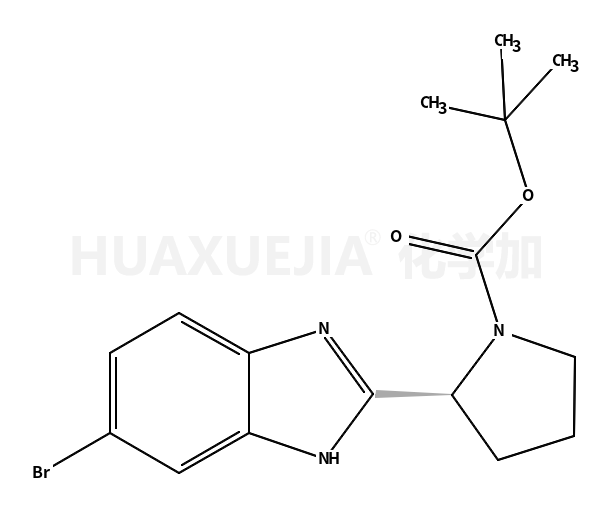 (S)-2-(6-bromo-1H-benzimidazol-2-yl)pyrrolidine-1-carboxylic acid tert-butyl ester