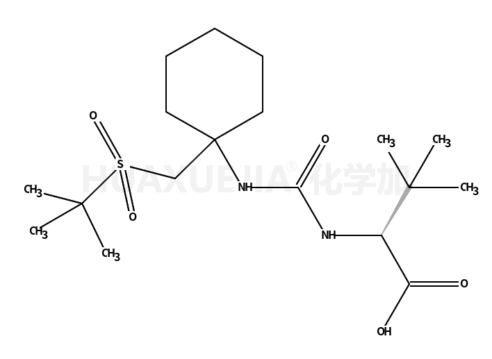 3-Methyl-N-[(1-{[(2-methyl-2-propanyl)sulfonyl]methyl}cyclohexyl) carbamoyl]-L-valine