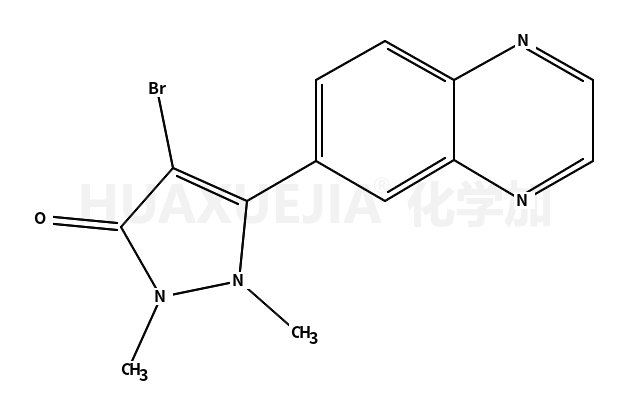 4-溴-1,2-二甲基-5-(喹噁啉-6-基)-1H-吡唑-3(2H)-酮