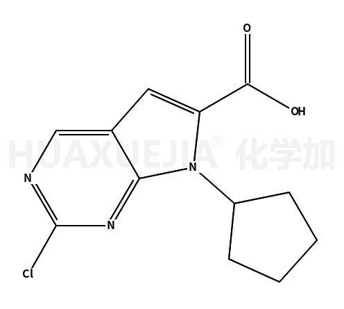 2-chloro-7-cyclopentyl-7H-pyrrolo[2,3-d]pyrimidine-6-carboxylic acid