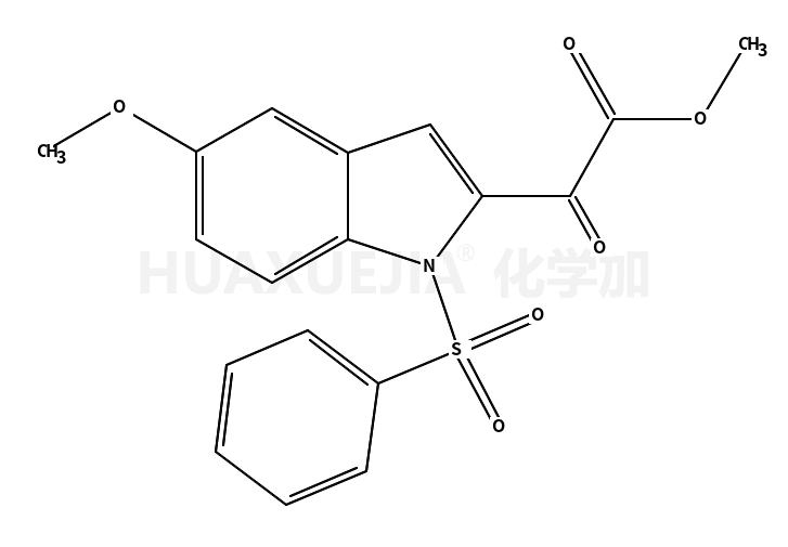 5-甲氧基-alpha-氧代-1-(苯基磺酰基)吲哚-2-乙酸甲酯