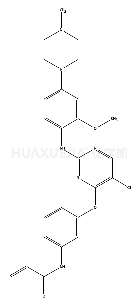 N-[3-[5-chloro-2-[2-methoxy-4-(4-methylpiperazin-1-yl)anilino]pyrimidin-4-yl]oxyphenyl]prop-2-enamide