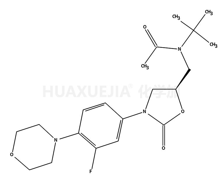 N-tert-butyl-N-(((S)-3-(3-fluoro-4-morpholinophenyl)-2-oxazolidin-5-yl)methyl)acetamide