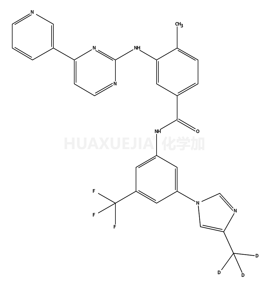 4-methyl-3-[(4-pyridin-3-ylpyrimidin-2-yl)amino]-N-[3-[4-(trideuteriomethyl)imidazol-1-yl]-5-(trifluoromethyl)phenyl]benzamide