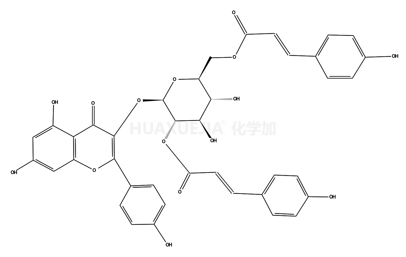 山奈酚-3-O-(2',6'-二-O-反式-对-香豆酰基)-beta-D-吡喃葡萄糖苷