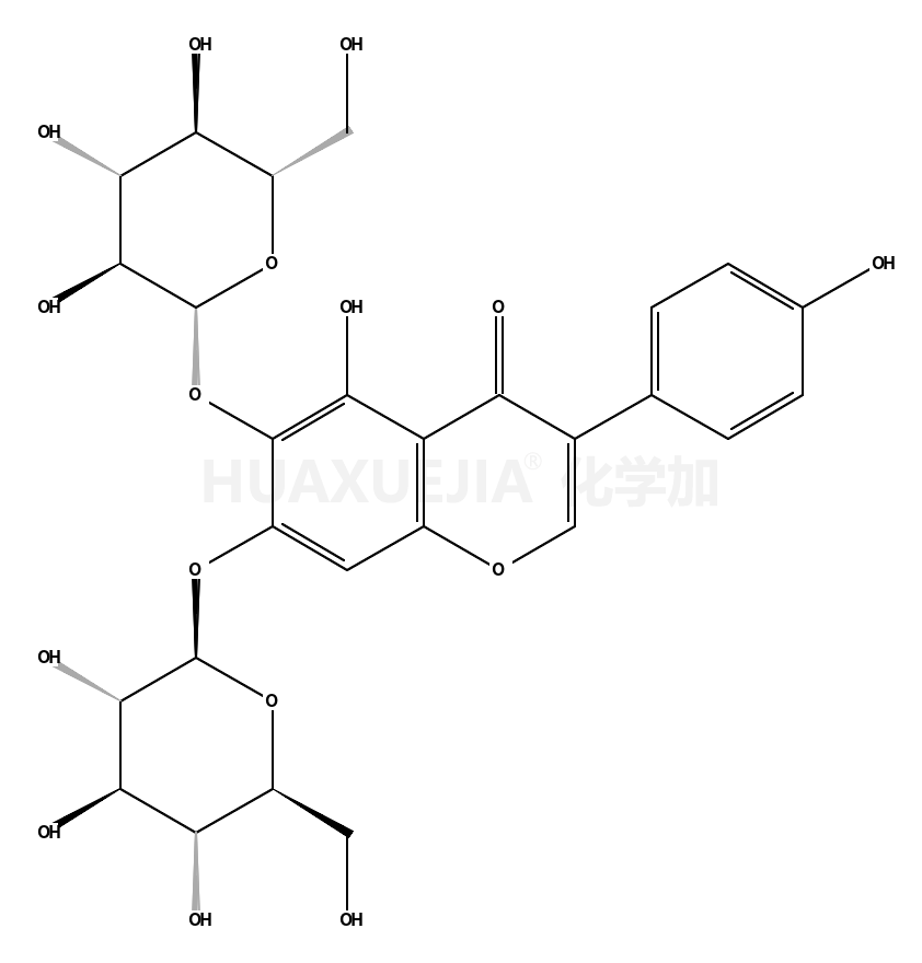 5,6,7,4’-四羟基异黄酮-6,7-O-二葡萄糖苷
