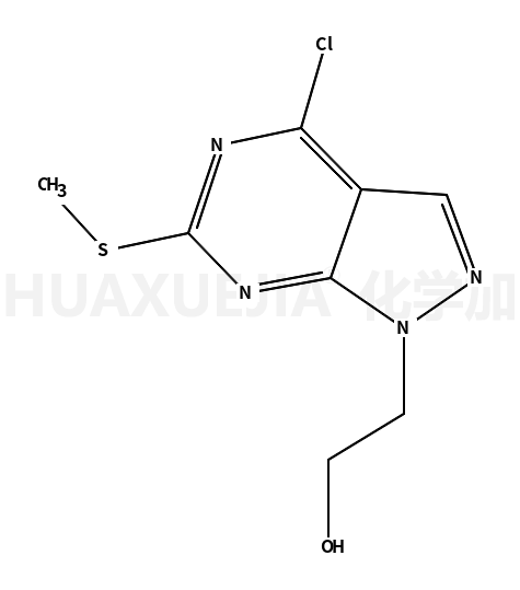 2-[4-chloro-6-(methylsulfanyl)-1H-pyrazolo[3,4-d]pyrimidin-1-yl]ethanol