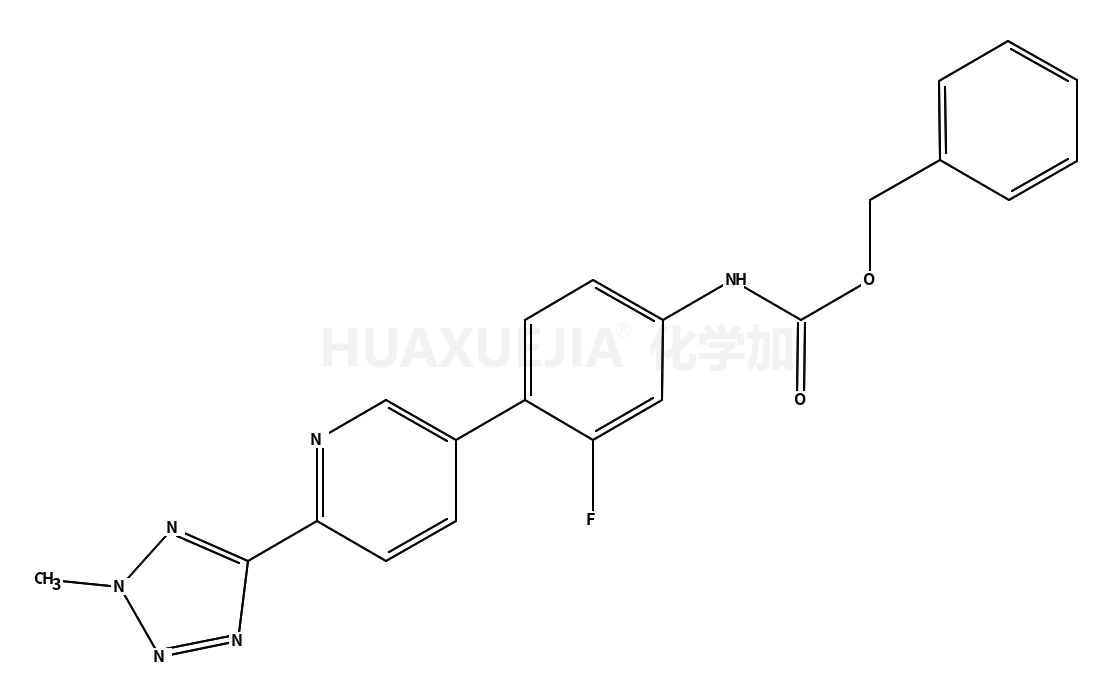 N-[3-氟-4-[6-(2-甲基-2H-四唑-5-基)-3-吡啶基]苯基]氨基甲酸苄酯