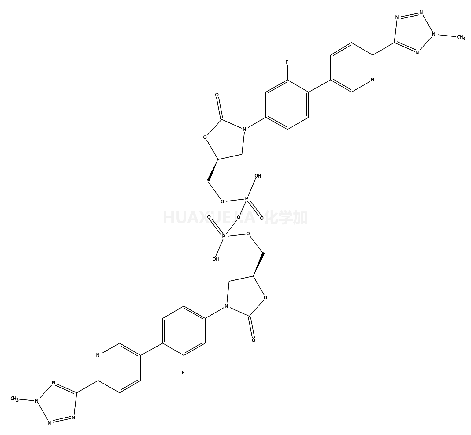 焦磷酸 P,P'-二[[(5R)-3-[3-氟-4-[6-(2-甲基-2H-四唑-5-基)-3-吡啶基]苯基]-2-氧代-5-恶唑烷基]甲基]酯