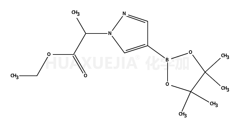 2-(4-(4,4,5,5-四甲基-1,3,2-二氧硼杂环戊烷-2-基)-1H-吡唑-1-基)丙酸乙酯