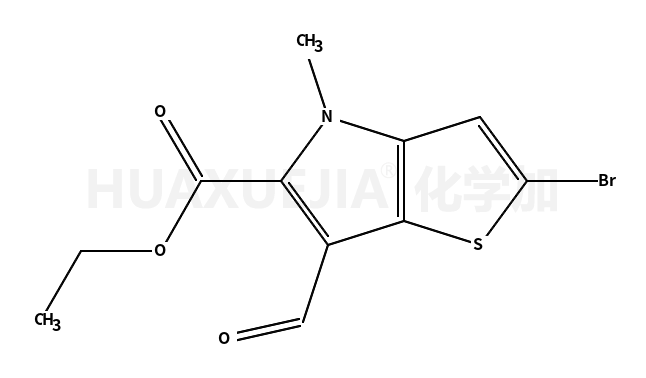 2-溴-6-甲酰基-4-甲基-4H-噻吩并[3,2-b]吡咯-5-羧酸乙酯