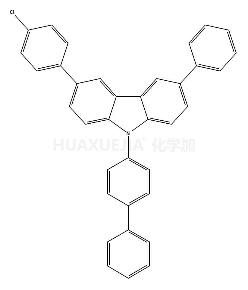 9-([1,1'-Biphenyl]-4-yl)-3-(4-chlorophenyl)-6-phenyl-9H-carbazole